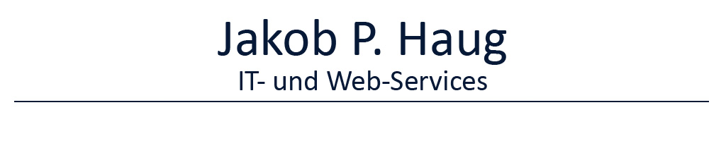 Jakob P. Haug IT- und Web-Services